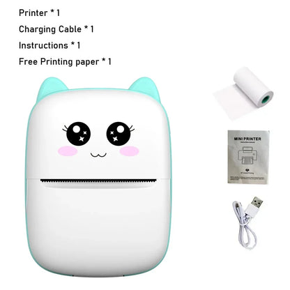 Mini Portable Thermal Printer - Wireless Bluetooth Photo & Label Printer for Android & iOS