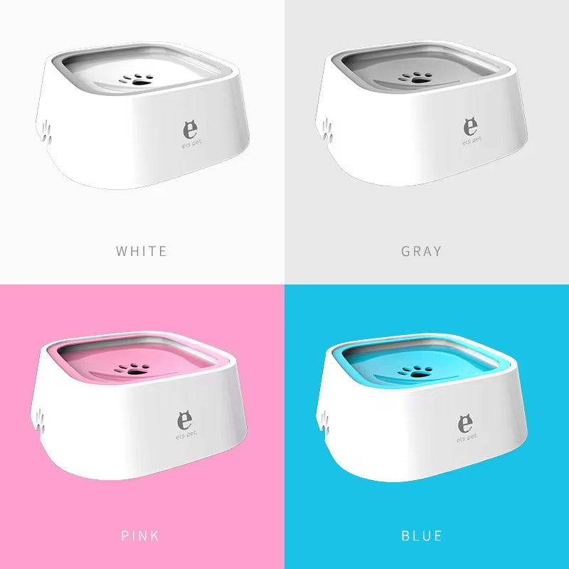 Spill-Proof Floating Dog Water Bowl - Non-Wetting Cat Drinking Dispenser